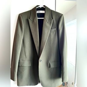 Zara oversized blazer, size Xs, green